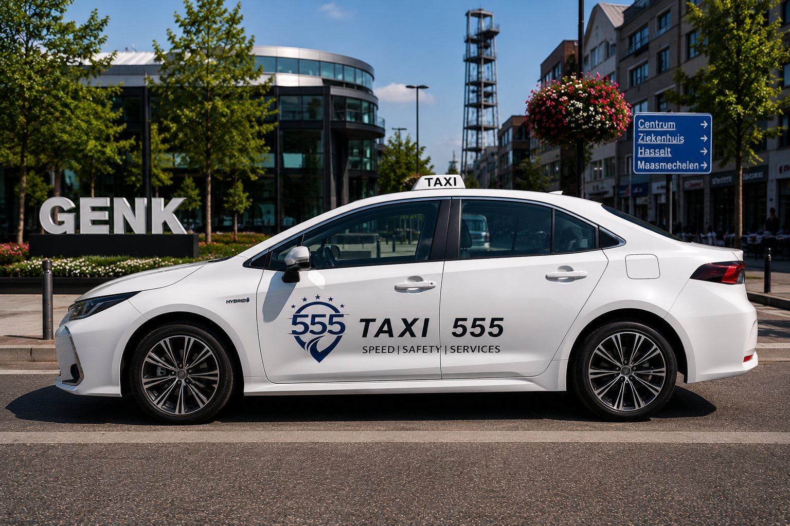 Taxi 555 private transfer from Belgium to Germany